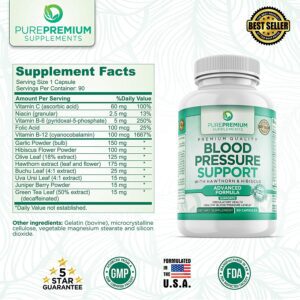 Herbs-ingredients-for-Premium-Best-Blood-Pressure-Support-Supplement-by-PurePremium with Hawthorn & Hibiscus 91QO